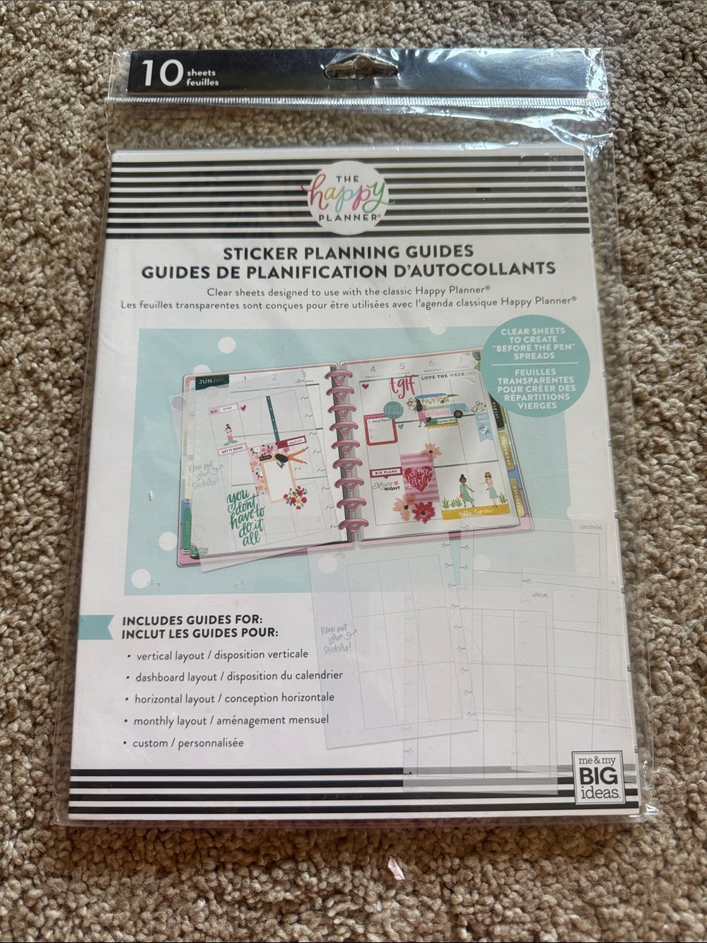 The Happy Planner Sticker Planning Guides - Classic Happy Planner